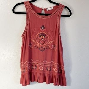 Coco + Jaimeson tank top small pink coral‎